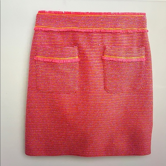 J. Crew Dresses & Skirts - J. Crew A-line mini skirt in neon fringe tweed